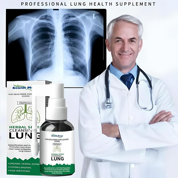 Lung Aid™ Organic Herbal Oral Lung Spray: Powerful Lung Support, Respiratory Cleanse & Repair.