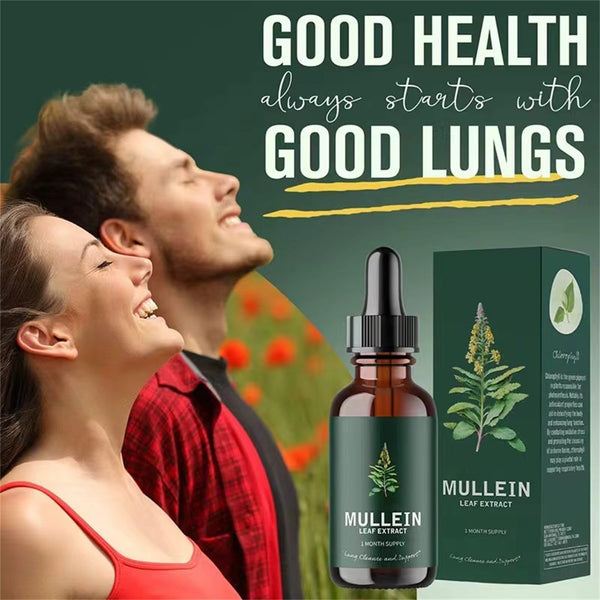 Lung Aid™ Mullein + Chlorophyll Organic Non-GMO Extract:  Powerful Respiratory Support & Cleanse